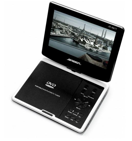 jameson jd-9877 7.2 inch portatif dvix-dvd-usb-sd-mmc kartlı-radyolu-oyunlu-180 derece donebilir