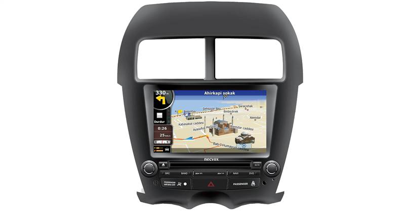 NECVOX 9828 HD 7 INCH DOUBLE DIN NAVİGASYONLU MULTİMEDYA CİHAZI(MITSUBISHI ASX)