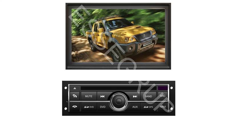 NECVOX 9846 HD 7 INCH DOUBLE DIN NAVİGASYONLU MULTİMEDYA CİHAZI(MITSUBISHI L200 4X4)