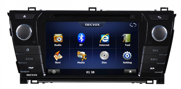 NECVOX DVN -P 1079 TOYOTA COROLLA NEW PLATİNUM NAVİGASYONLU MULTİMEDYA