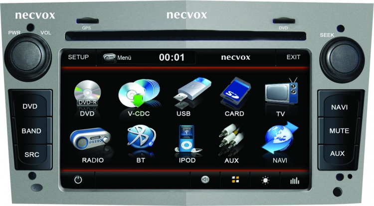 NECVOX DVA 9906 HD OPEL CORSA-ASTRA-ANTARA-MERİVA BLACK EDİTİON 7 INCH NAVİGASYONLU MULTİMEDYA