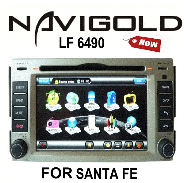 NAVIGOLD LF 6490 MULTIMEDYA TEYP HYUNDAI SANTA FE İÇİN