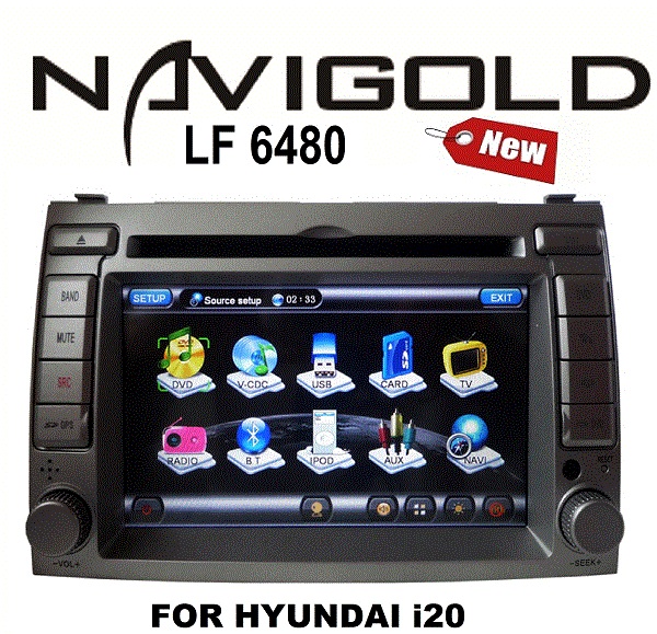 NAVIGOLD LF 6480 MULTIMEDYA TEYP HYUNDAI i20 İÇİN