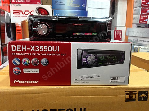 Pioneer DEH- X 3550 CD-MP3 Çalarlı USB Girişli Oto Teyp