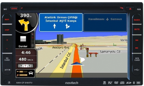 Nissan Navigasyon 2 Din Dvd Multimedya Cihazı Navitech NAV-CF 8100TV